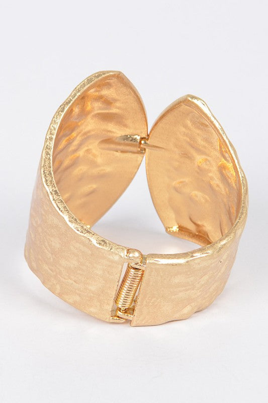 Hammered Statement Bangle - Anew Couture