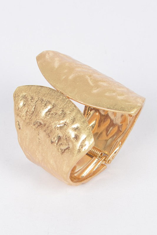 Hammered Statement Bangle - Anew Couture