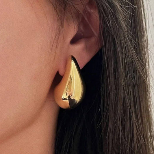 Gold Water Drop Earrings - Anew Couture
