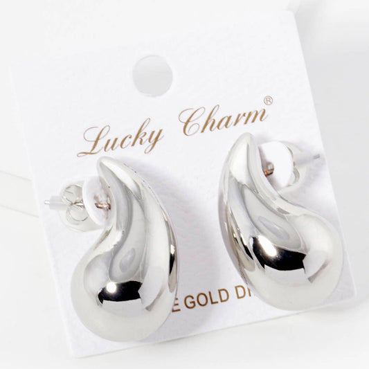 Chunky Water Drop Post Earrings - Anew Couture
