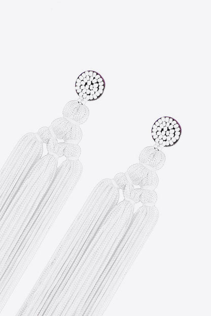 Beaded Tassel Earrings - Anew Couture