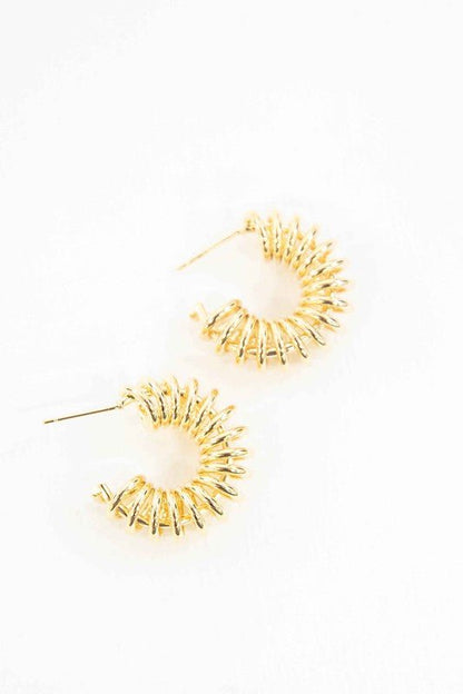 Coiled Hoop Earrings - Anew Couture