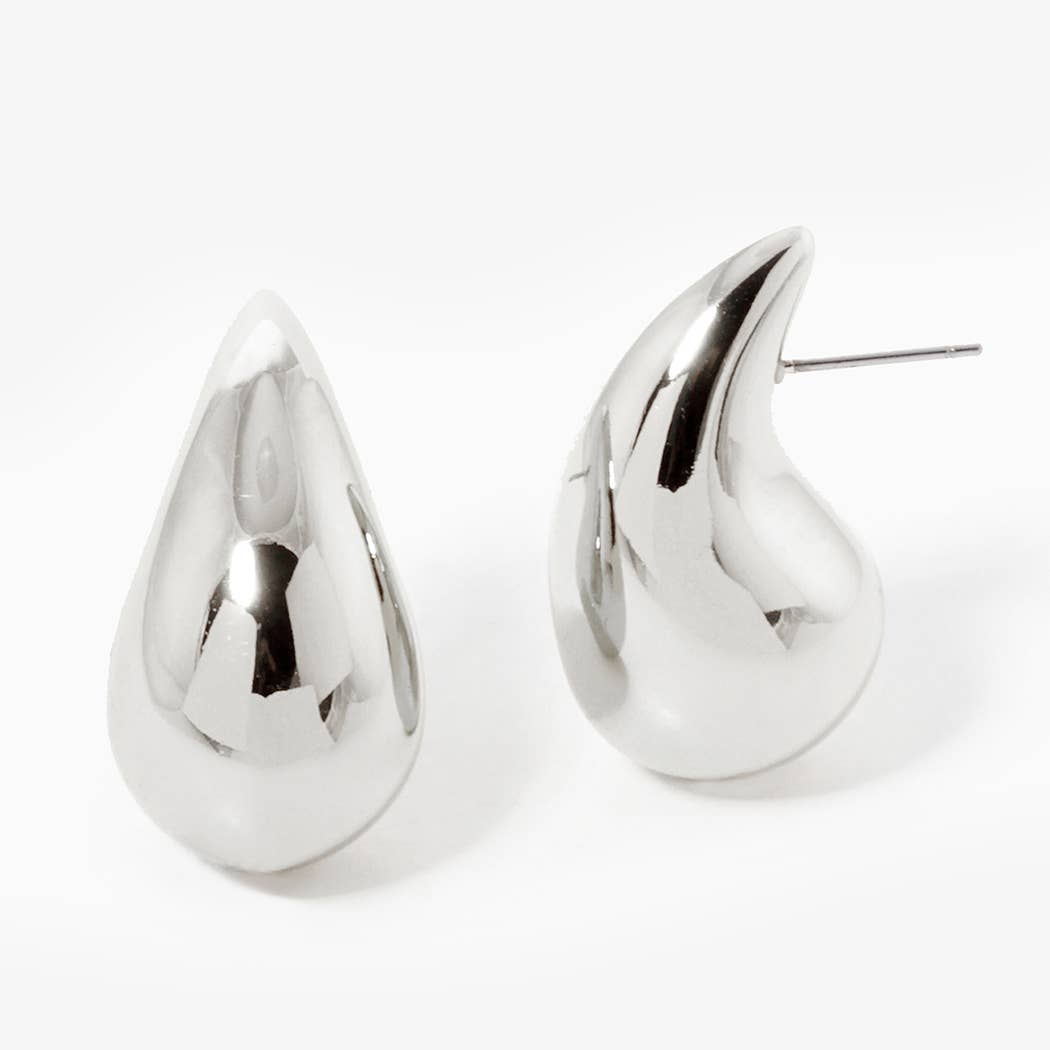 Chunky Water Drop Post Earrings - Anew Couture