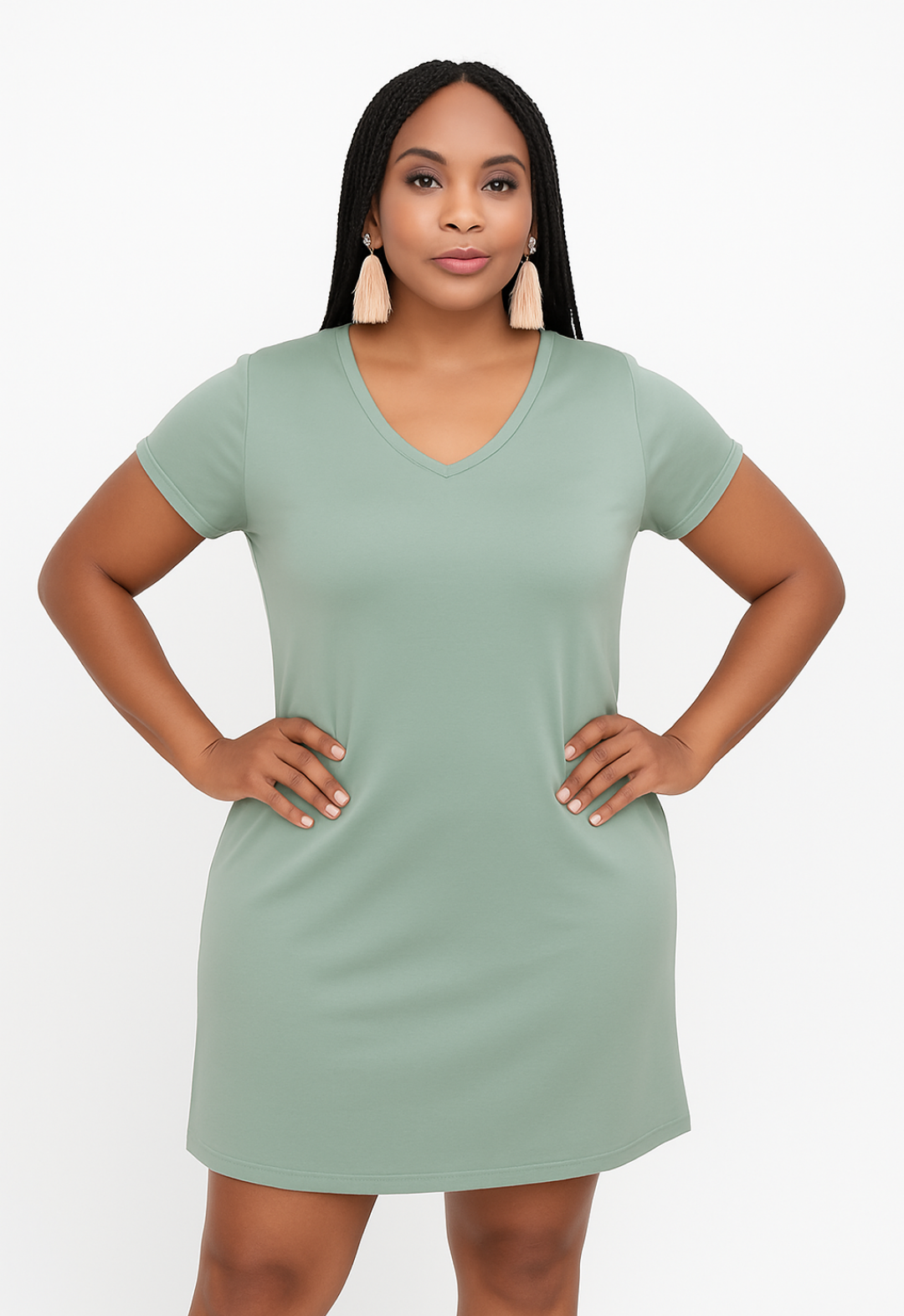 TShirt Dress Curvy - Anew Couture