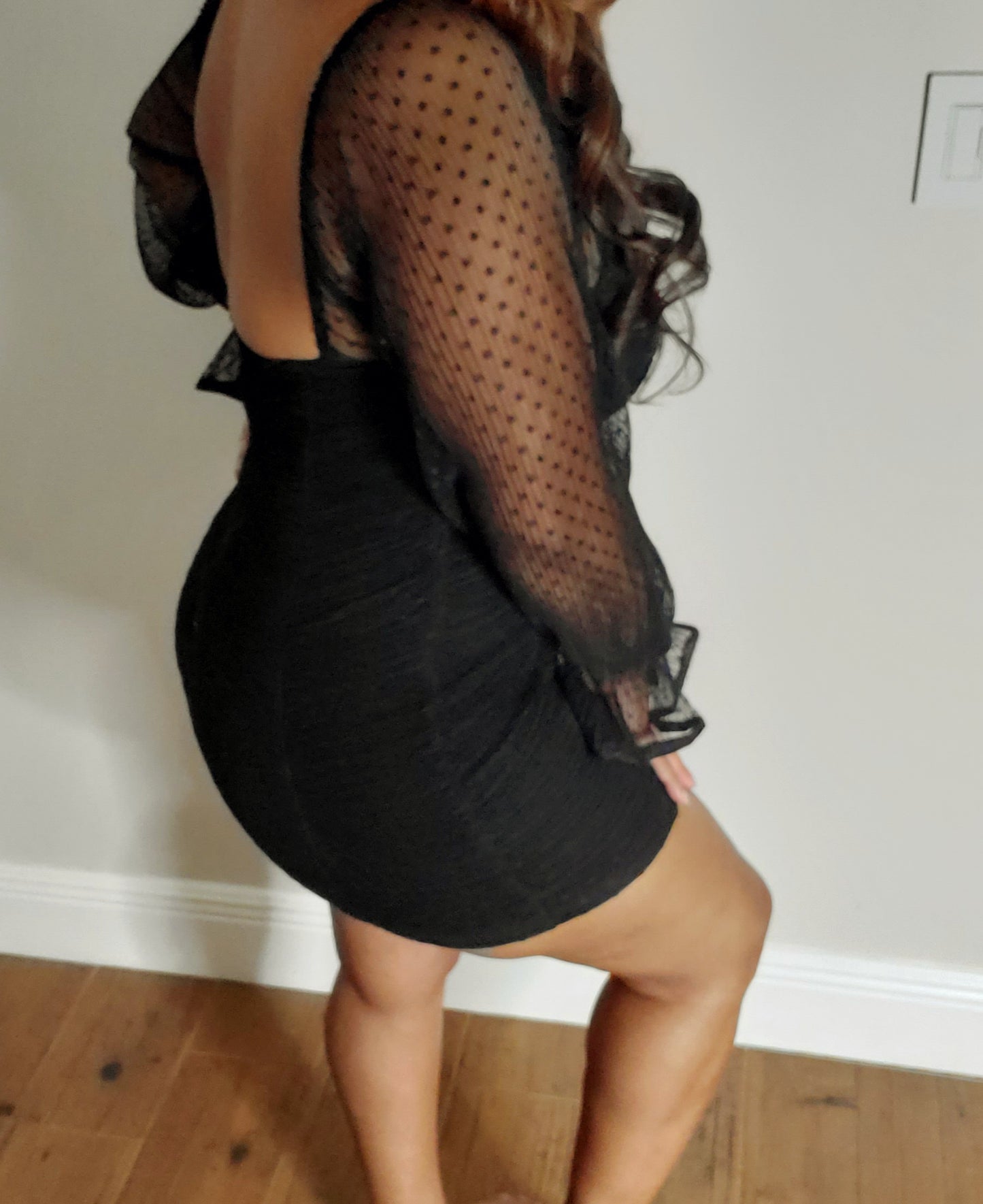 Weekend Ready Black Mini Dress