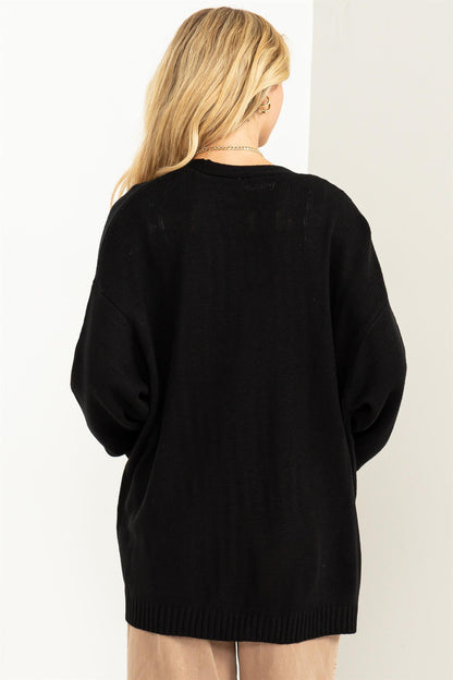 Open Front Cardigan Sweater - Anew Couture