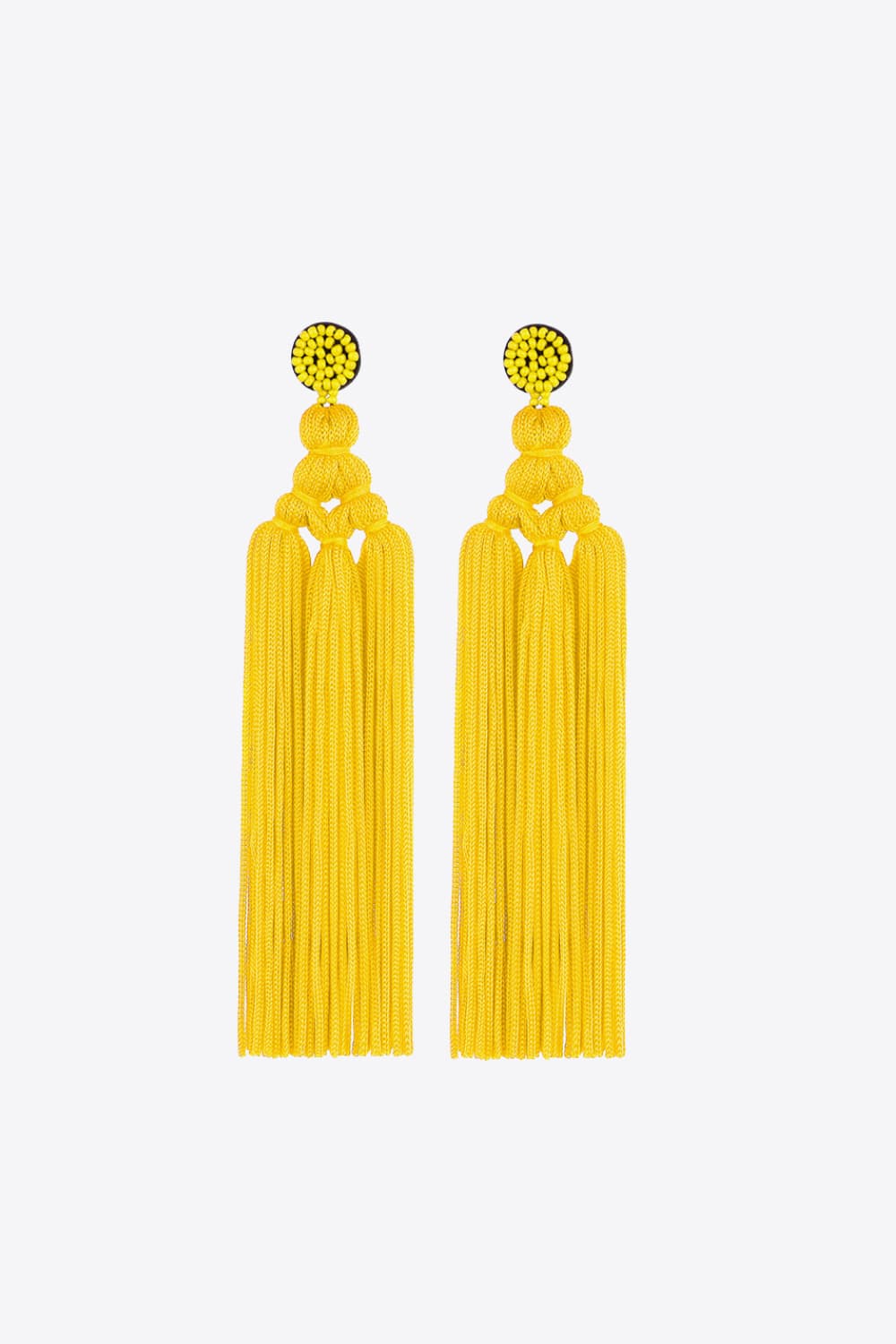 Beaded Tassel Earrings - Anew Couture