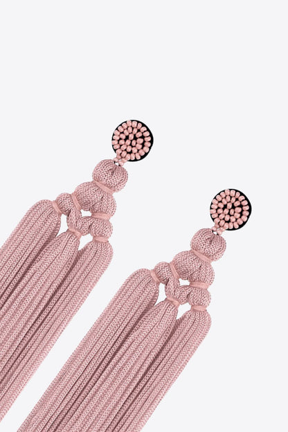 Beaded Tassel Earrings - Anew Couture