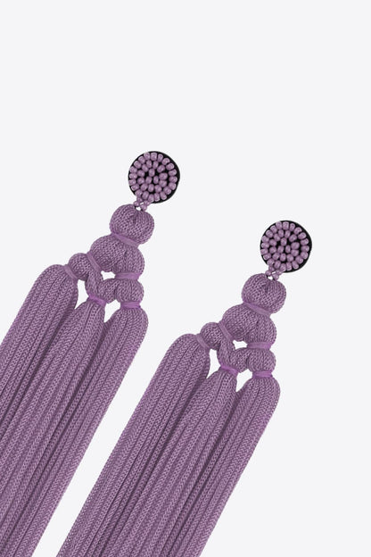 Beaded Tassel Earrings - Anew Couture