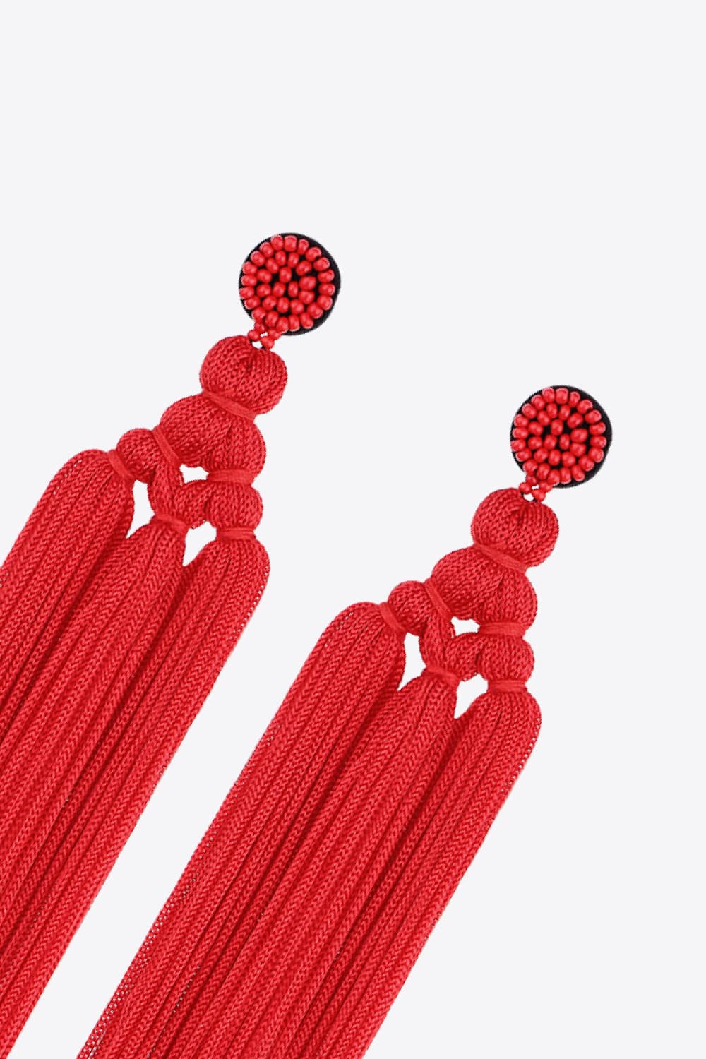 Beaded Tassel Earrings - Anew Couture