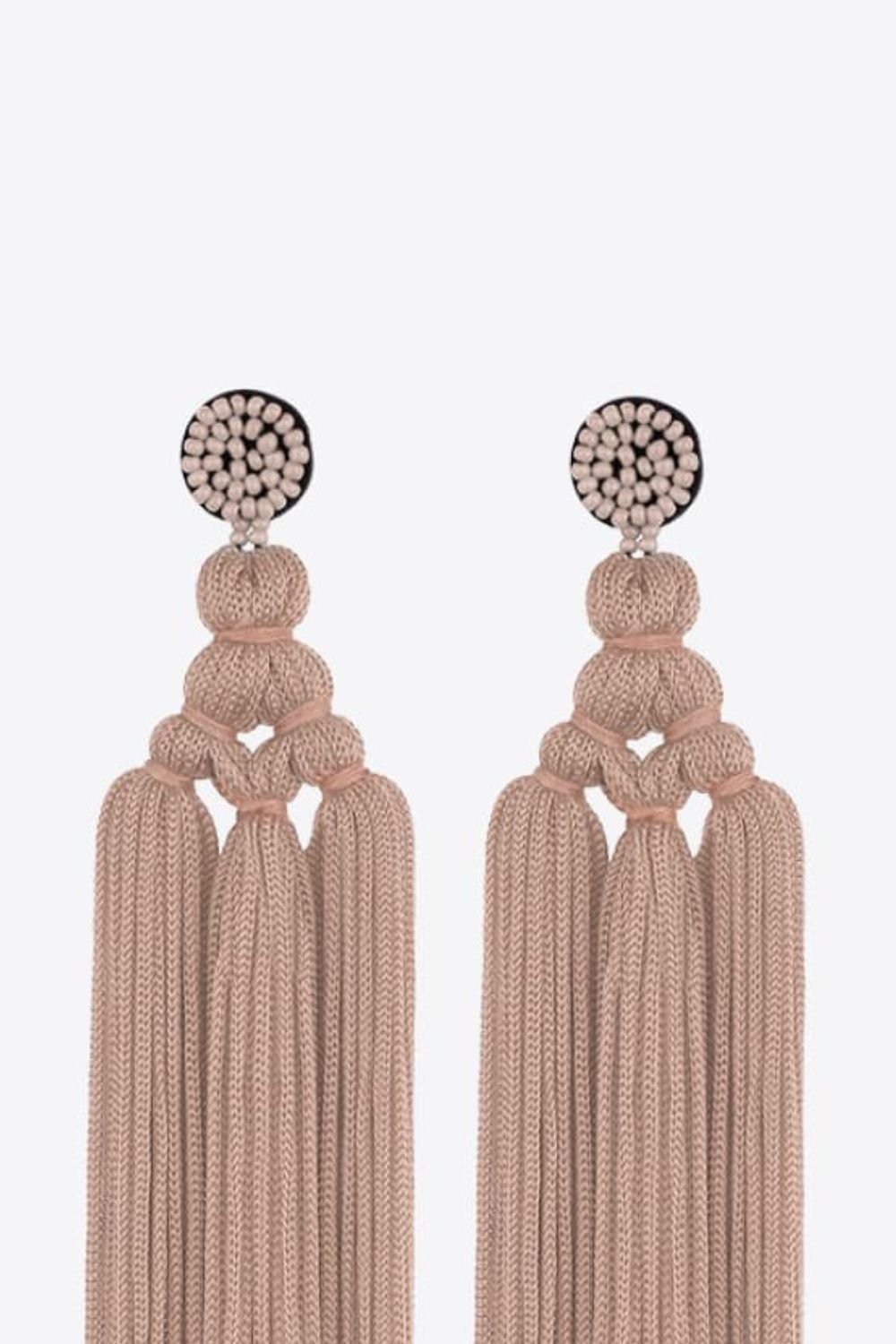 Beaded Tassel Earrings - Anew Couture