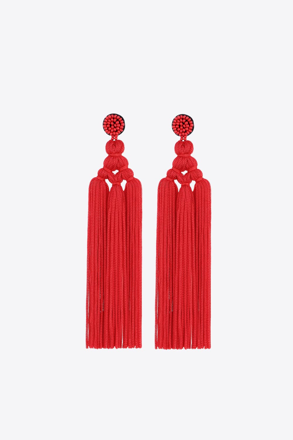 Beaded Tassel Earrings - Anew Couture