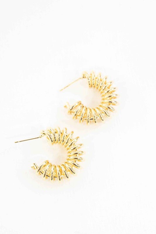 Coiled Hoop Earrings - Anew Couture