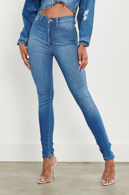 High Rise Skinny Jean - Anew Couture