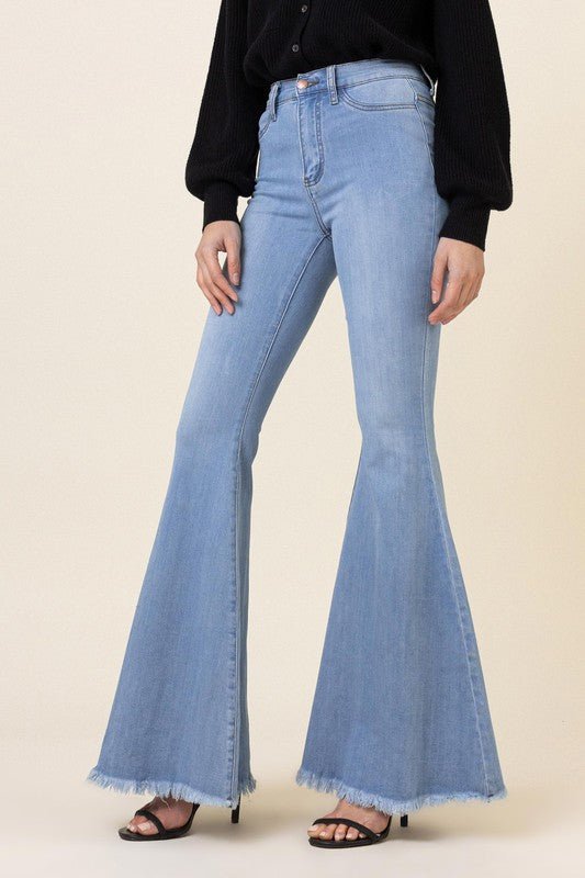 High Waisted Flare Jeans - Anew Couture