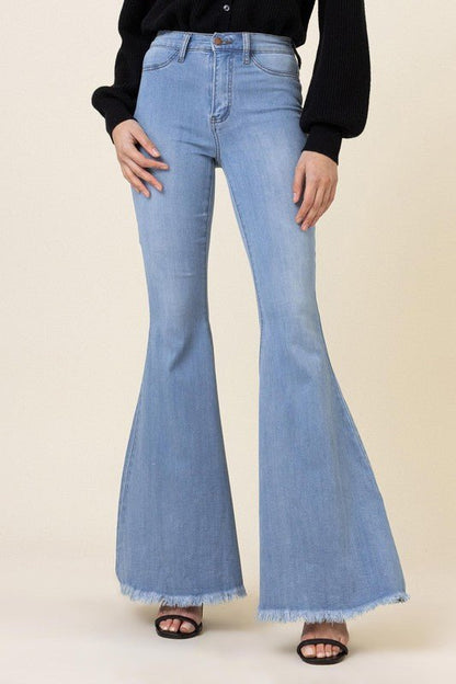 High Waisted Flare Jeans - Anew Couture