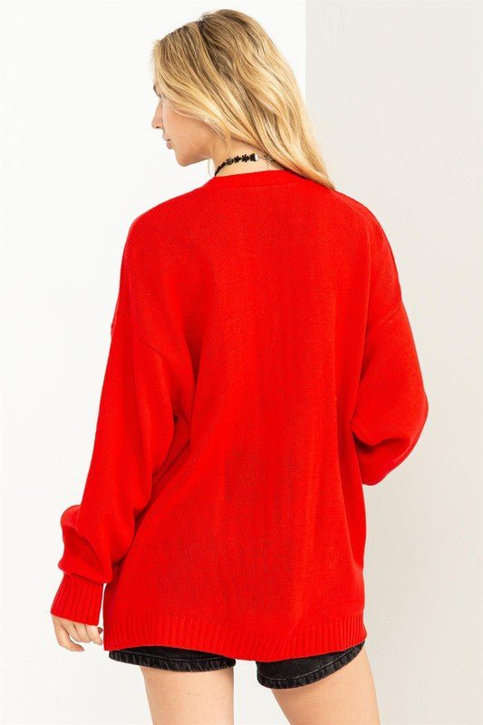 Open Front Cardigan Sweater - Anew Couture