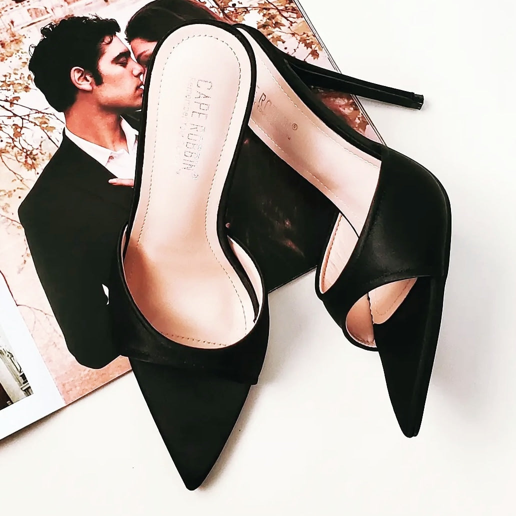 Avelyn Heeled Mule Sandals - Anew Couture
